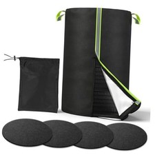 Tire Cover for Storage, 420D Oxford Waterproof 28" Tire Diameter 4 Felt Pads