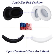 Ear Pad Cushion / Headband Head Arch Band For Beats by Dre Studio 1.0 BLK / WHI