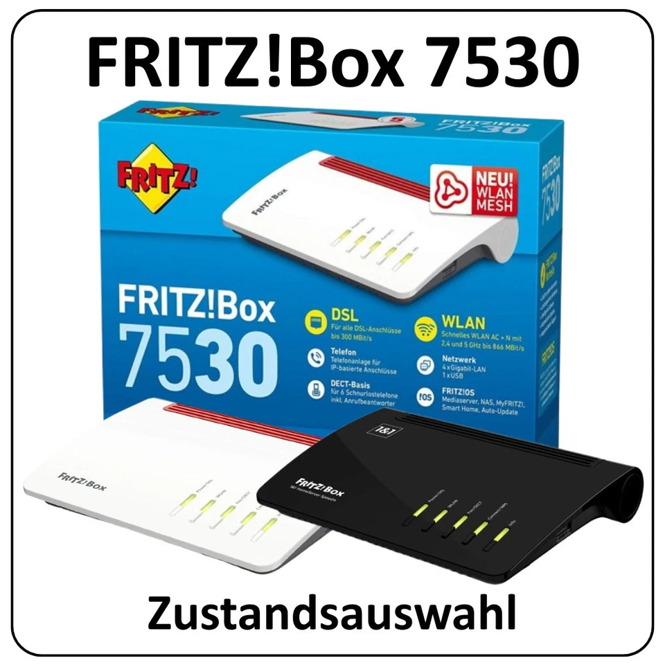 AVM FRITZ!Box 7530 | MESH WLAN-Router | VDSL DSL | Gebraucht | Zustandsauswahl