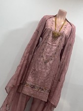 Indian/Pakistani Kameez Set Pink, 3-Piece, Sharara Pants, Dupatta