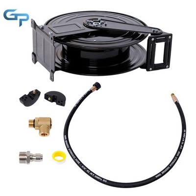 Auto-Retractable Pressure Washer Hose Reel 50FT x 3/8'' 4000 PSI Heavy Duty