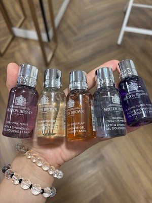 molton brown Duschgel 30mlx5(pink pepe、orange、yilang、bluebell、heavenly)