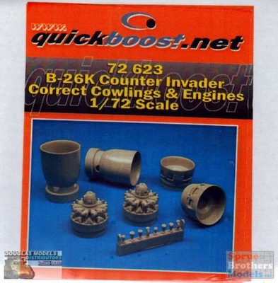 QBT72623 1:72 Quickboost B-26K Counter Invader Correct Cowlings & Engines