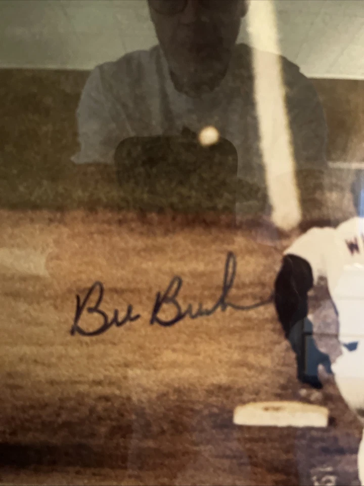 16”by 20” Steiner Buckner/Wilson 1986 World Series Game 6 Picture With COA - Изображение 3 из 4