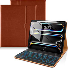 for Ipad Pro 13 Inch Case with Keyboard M5/M4 2025/2024, 7 Colors Backlit Wirele