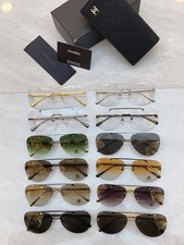 CHANEL Rimless Pilot 12 Colors Sunglasses, Model: CH4279, Size: 62-14-140