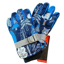 Wheel Up Blue Winter Adjustable Cycling Gloves Size Medium