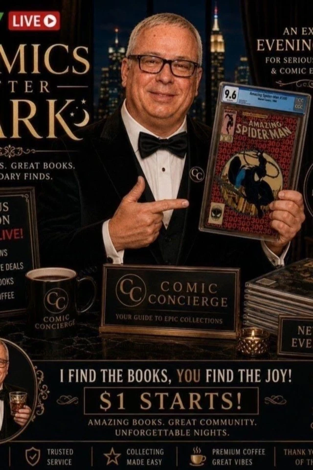 Comics Before Dark with The Comic Concierge, $2 Starts $9 Max Shipping!