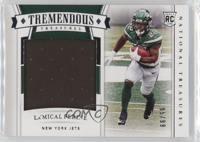 2020 Panini National Treasures Tremendous Rookies 95/99 La'Mical Perine RC 15ej