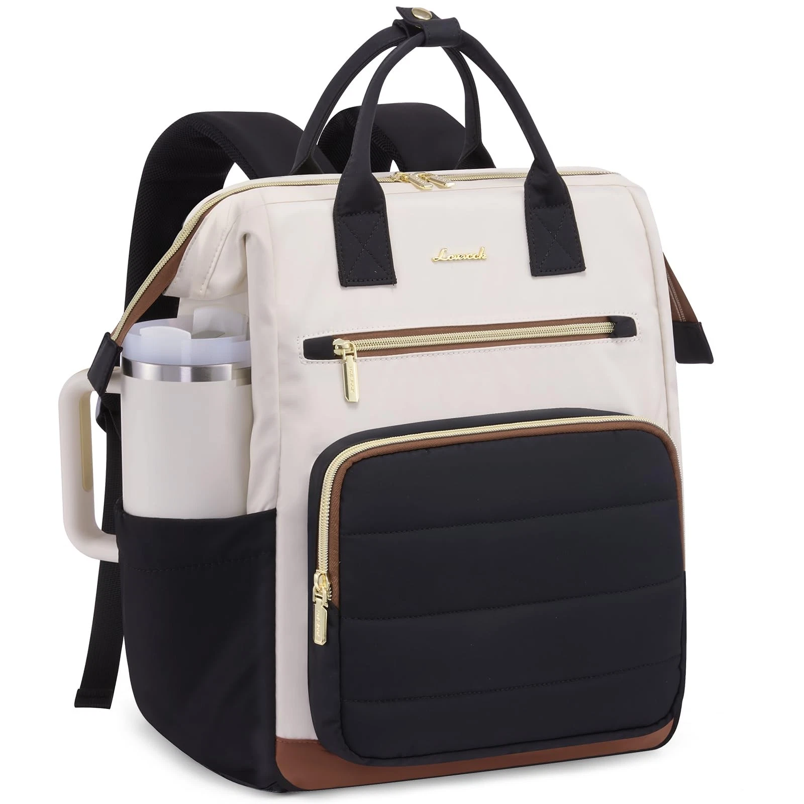 Puffer Laptop Backpack for , 15.6 Inch Work Backpack purse for Nurse Teacher,...
