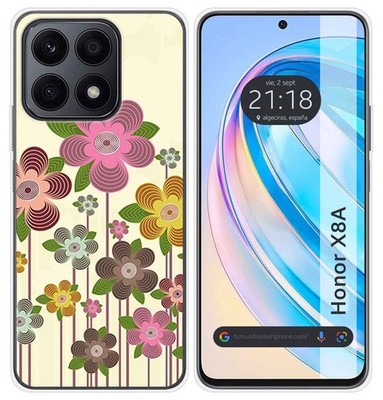 Funda Silikon Für Huawei Honor X8A Design Frühling In Blüte Zeichnungen