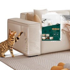 HUDLL  12 Pack Waterproof Cat Scratch Protector for Furniture, transparent