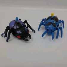 Vintage New-Ray Wind Up Toy Bugs Beetle And Spider Working
