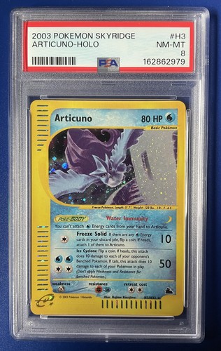 Articuno graded PSA 8 for sale on eBay