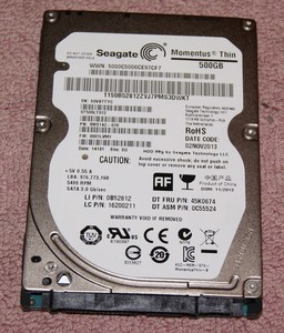 Seagate ST500LT012 500GB 2.5" SATA III Notebook HDD 5400RPM