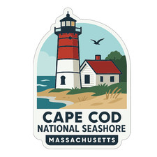 Cape Cod National Seashore Massachusetts Sticker Decal Vinyl Symbolic Landmark