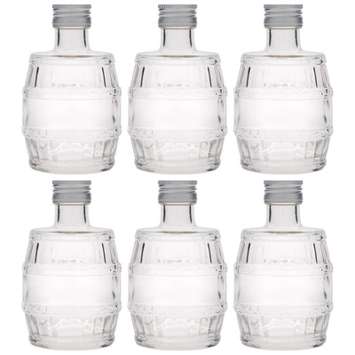 6x 200ml Glasflasche Glas für Öl