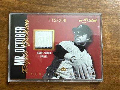 Reggie Jackson 2004 Fleer Names Of The Game Game Used Pants #d /250