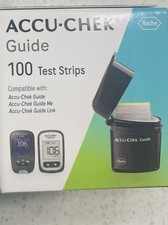 Accu-Chek Guide Blood Glucose Test Strips 100 Count New in Box Expires 3/28/2027
