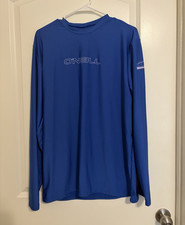 O'Neill UPF 50 Long Sleeve Rash Guard Shirt Blue, Size XL
