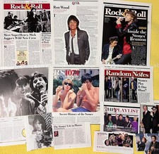 ROLLING STONES clippings -1POUND+ -music articles, reviews,ads MICK JAGGER KEITH