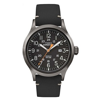 TIMEX Expedition Scout TW4B01900 Black Field Watch Herren Indiglo 40mm Japan Neu