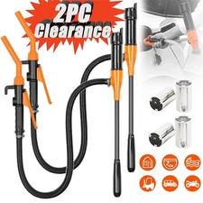2X Battery Powered Electric Fuel Transfer Pump Portable Hand Pump Gas Oil Liquid