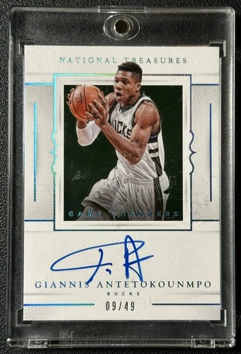 GIANNIS ANTETOKOUNMPO 2015-16 NATIONAL TREASURES #GC-GAT GAME CHANGERS AUTO 9/49