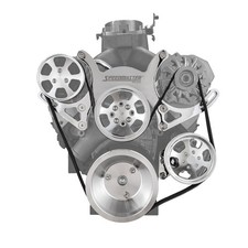 Speedmaster Billet Aluminum Serpentine Pulley Kit Small Block Chevy Polished Speedmaster Billet Aluminum Serpentine Pulley Kit Small Block Chevy Polished