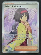 LP Erika's Invitation 196/165 Ultra Rare Scarlet & Violet 151 Pokemon TCG