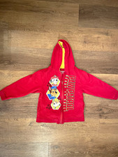 Nickelodeon PAW Patrol Full Zip Hooded Hoodie 100 Cotton Red/Yellow Sz 5