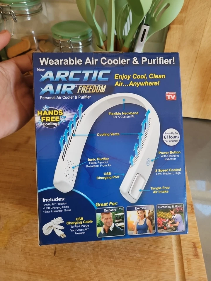 As Seen On TV - Arctic Air Freedom - Enfriador de aire personal portátil portátil blanco Foto 2 de 4