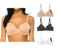 Women's Wireless Lightly Padded Classic Neutral Color Bra Set Pack of 6