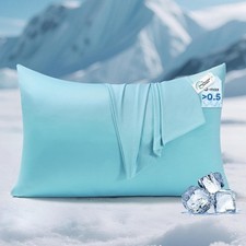 Cooling Pillow Cases Hot Sleepers Clean Fabric Silver Infused Cooling Pillowcase