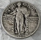 1930 Standing Liberty Quarter 25C Silver 0.900 Fine Philadelphia Mint Coin #6