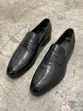 To Boot New York Adam Derrick Black Leather Slip On Penny Loafers Mens Size 10.5