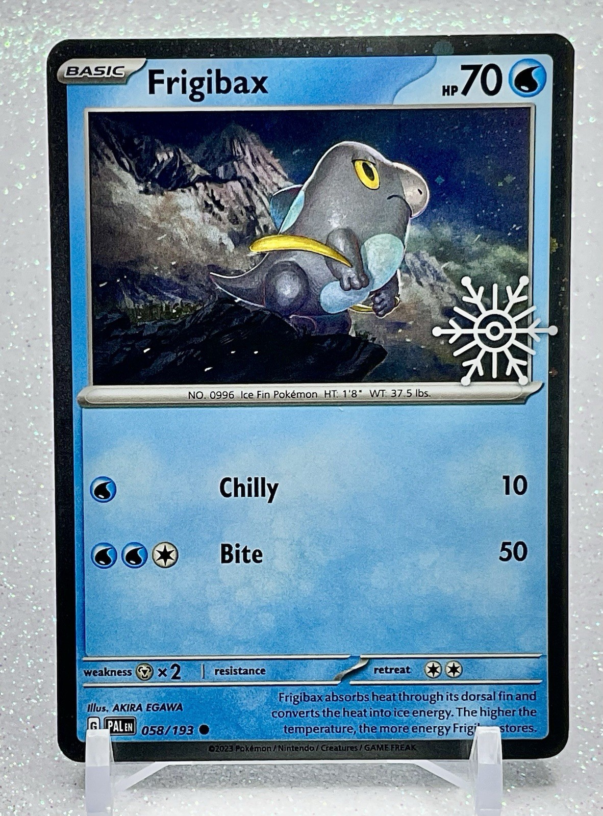 Frigibax [Snowflake Stamp] #58 Pokemon Paldea Evolved NM
