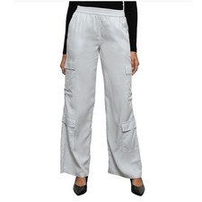 Sanctuary High Rise Wide Leg Cargo Pants Pearl Blue Size Small