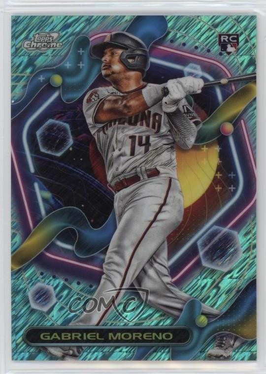 2023 Topps Cosmic Chrome Aqua Equinox Refractor 137/199 Gabriel Moreno #14 11o2