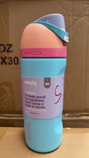 Owala Blue 16oz Multicolor Water Bottle Limited Edition FreeSip