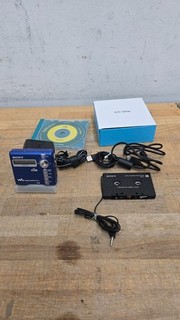 Sony MZ N707 Net MD Walkman Type R Blue MiniDisk Recorder w/ Accessories