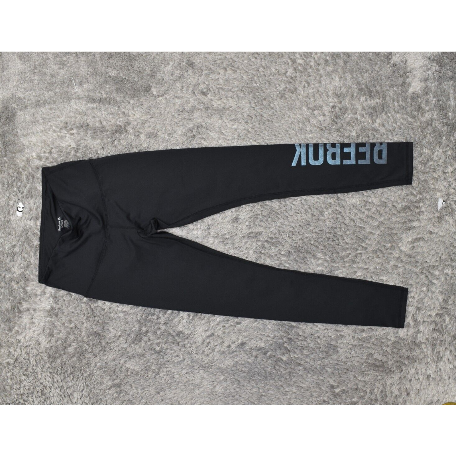 Reebok Women's Size S Legging Skinny Pants Black Polyester Pull On Solid