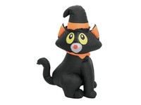 INNA-Glas Deko Halloween Weenie, Mit Hexenhut, Selbstaufblasbar, 80X55X125Cm