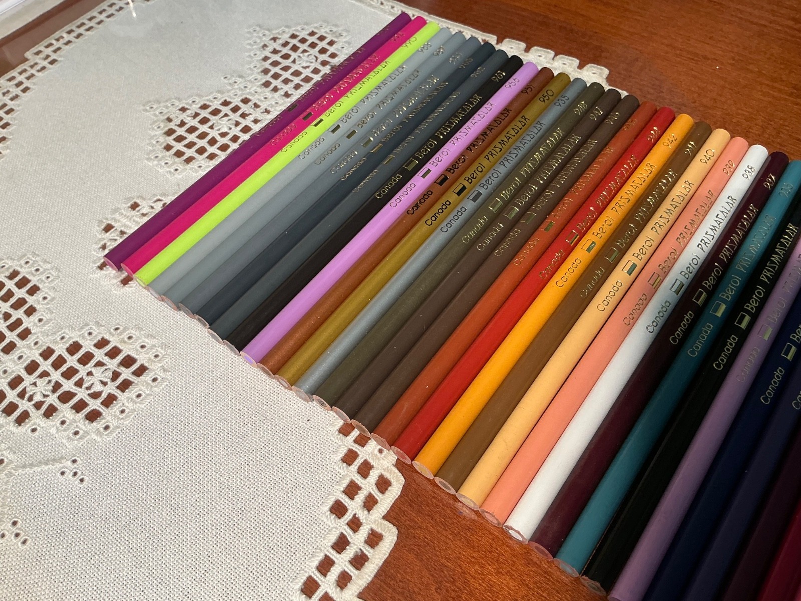 VINTAGE Canada Prismacolor BEROL 60th anniversary no 960 Velvet Box RARE - NEW