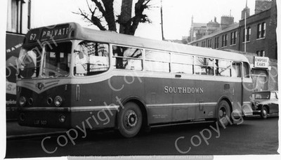 Bus Foto - SOUTHDOWN MOTOR SERVICES - LEYLAND ROYAL TIGER BUS - LUF 507