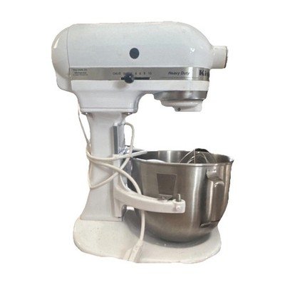 KitchenAid Heavy Duty Standalone Mixer 325W White Metal 10 Speeds