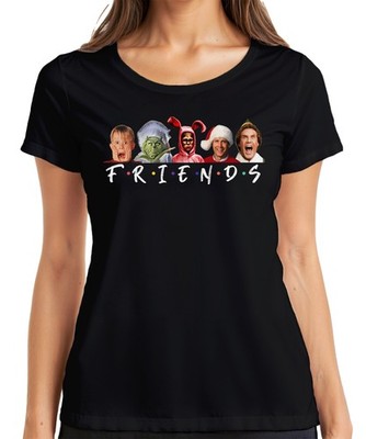 Friends Fröhliche Weihnachten Weihnachtsfilme - Christmas Xmas Damen T-Shirt