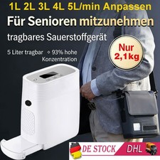 1-5L Tragbare Oxygen Konzentrator Sauerstoffkonzentrator Sauerstoffgerät EU 220V