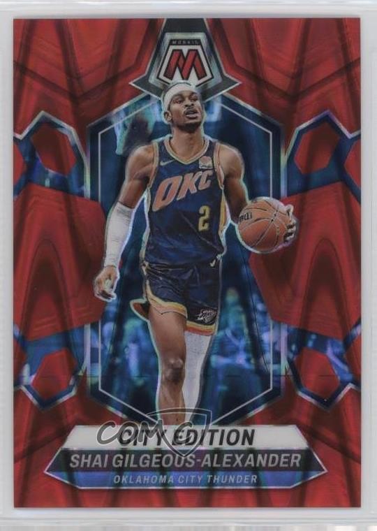 2023 Mosaic City Edition Red Seismic Prizm /299 Shai Gilgeous-Alexander #272 v9t