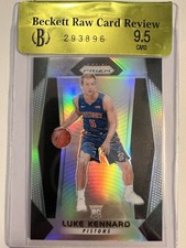 2017-18 Prizm #171 - LA LAKERS G  LUKE KENNARD  SILVER ROOKIE Card BGS 9.5   R88